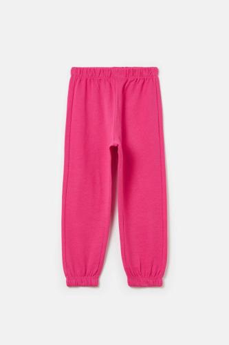 OVS παιδικό βαμβακερό παντελόνι φόρμας μονόχρωμο - 001962725 Ροζ